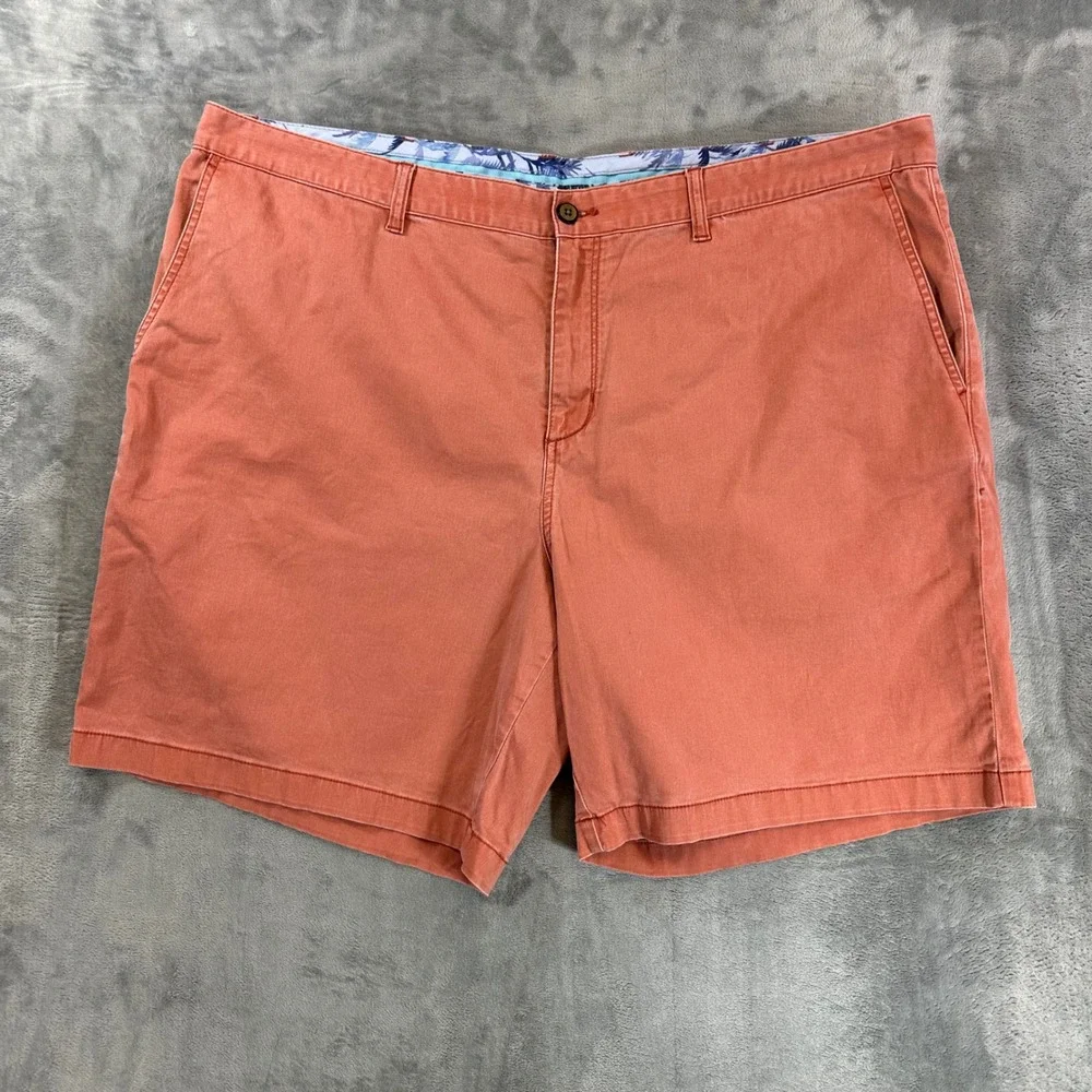 Tommy Bahama Boracay Shorts Men's Size 44 Coral Orange Chino